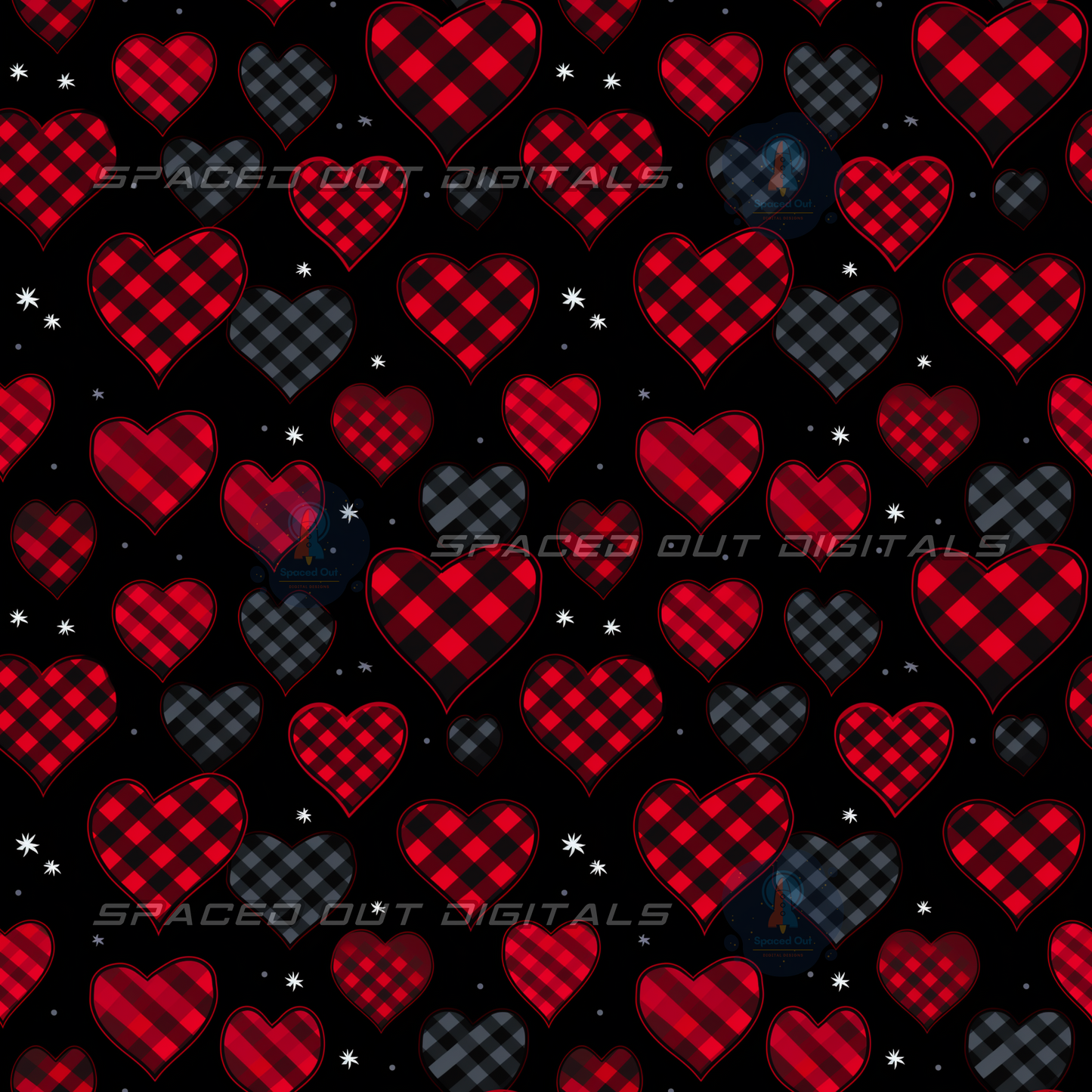 Plaid Hearts