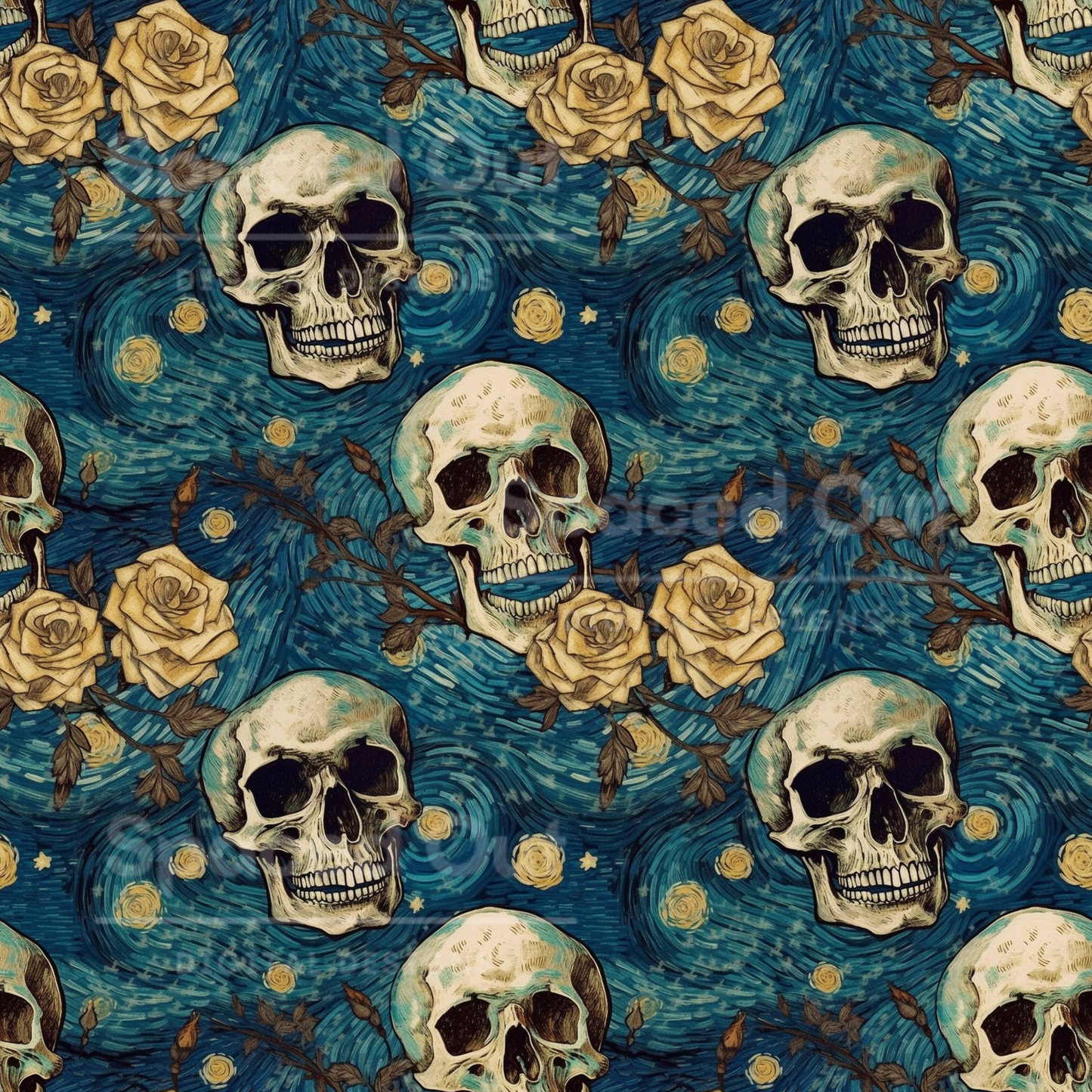 Van Gogh Skulls