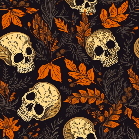 Skull Leaves 2