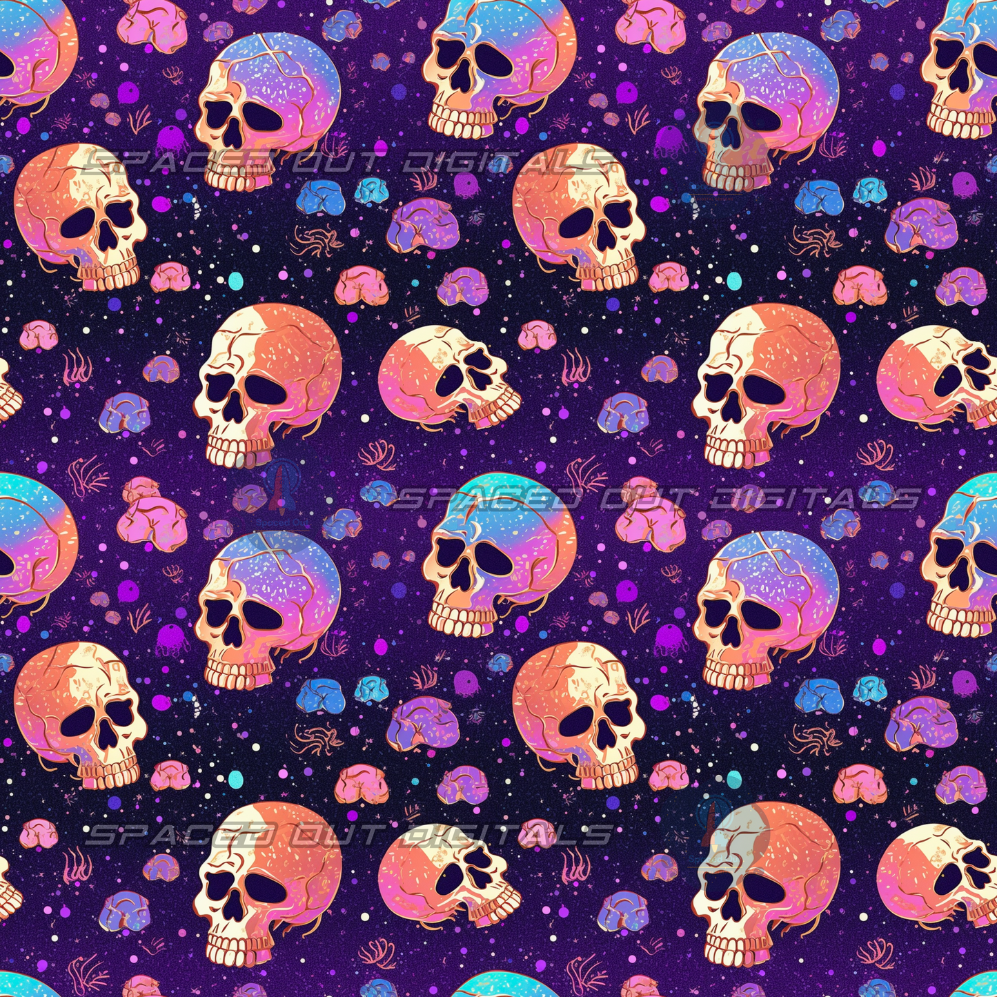 Glitter Skulls