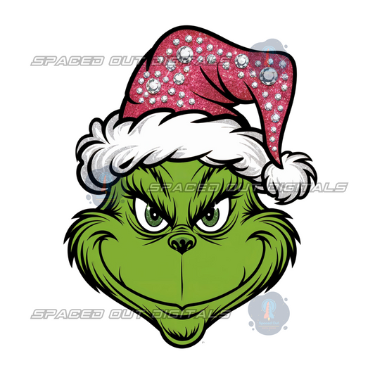 Glitter Green Guy PNG