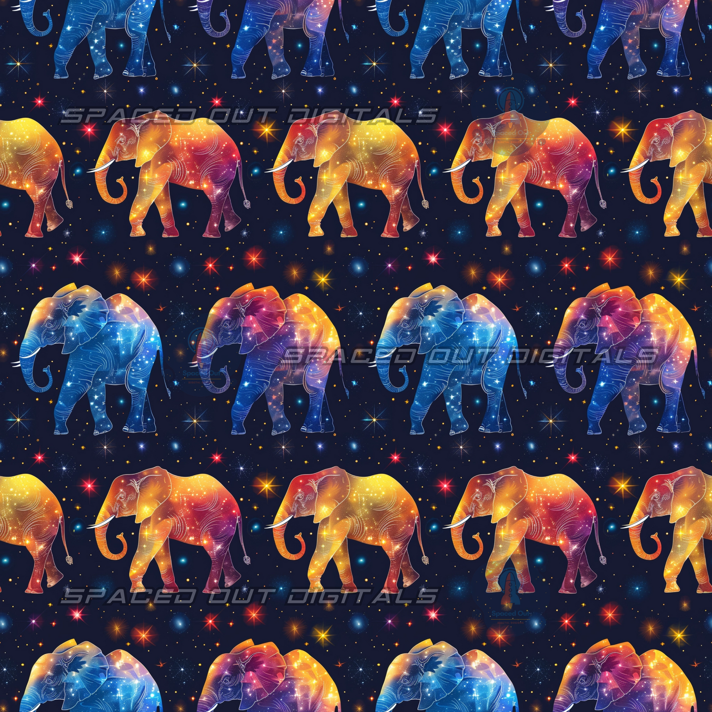 Rainbow Elephants