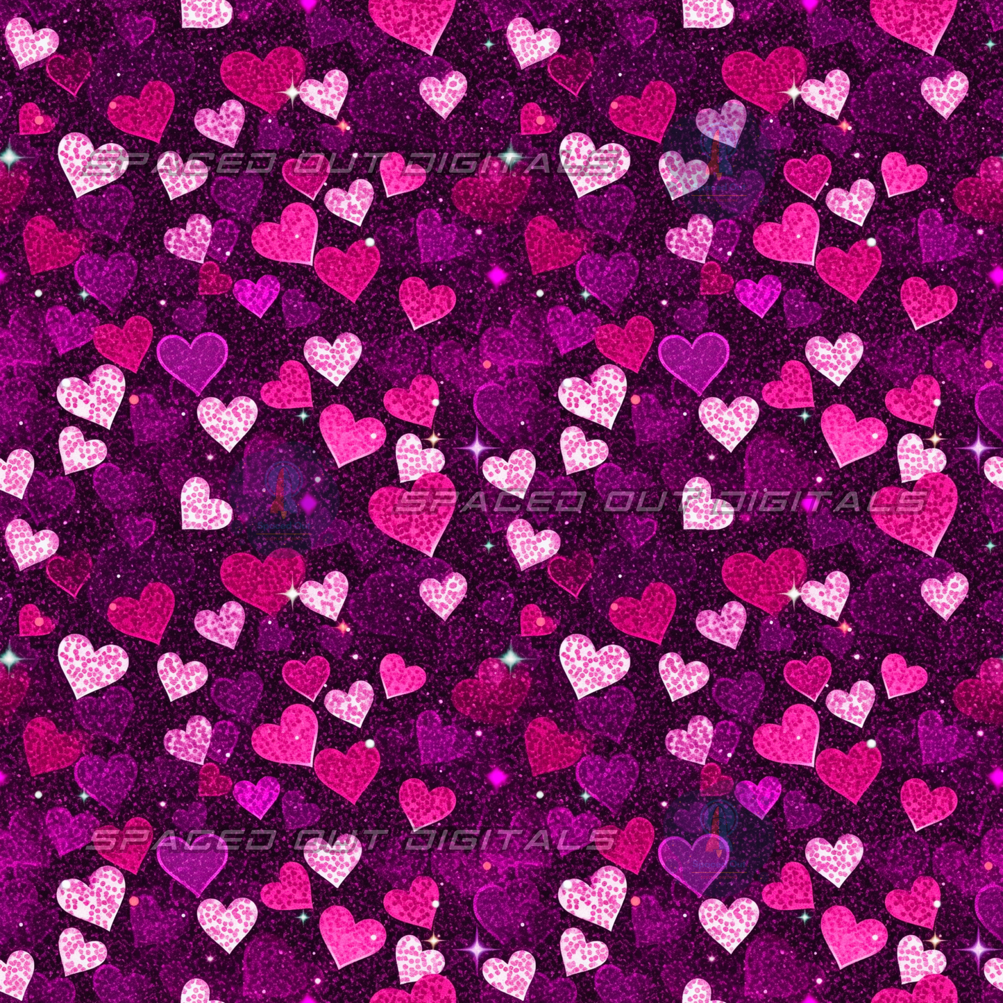 Glitter Hearts