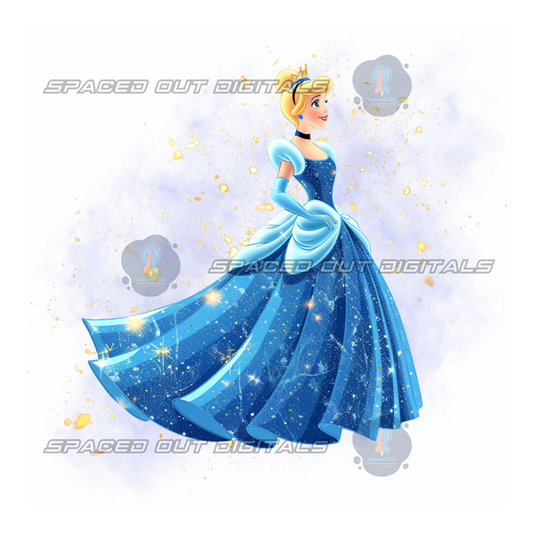 Slipper Princess Glitter Galaxy PNG