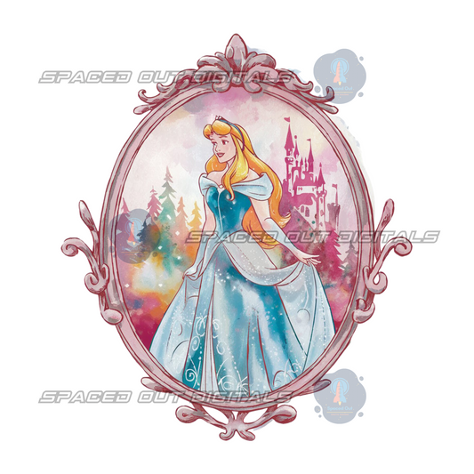 Sleeping Princess Mirror PNG