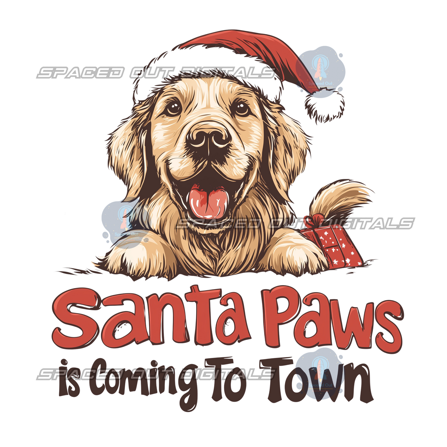 Santa Paws PNG