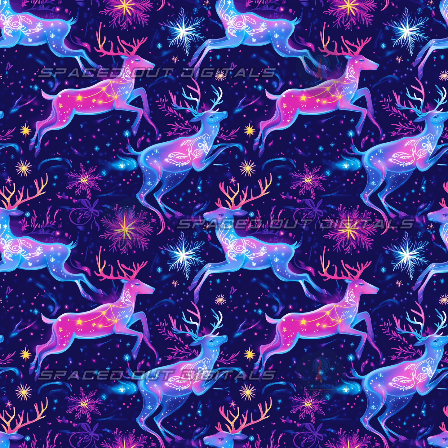 Neon Reindeer