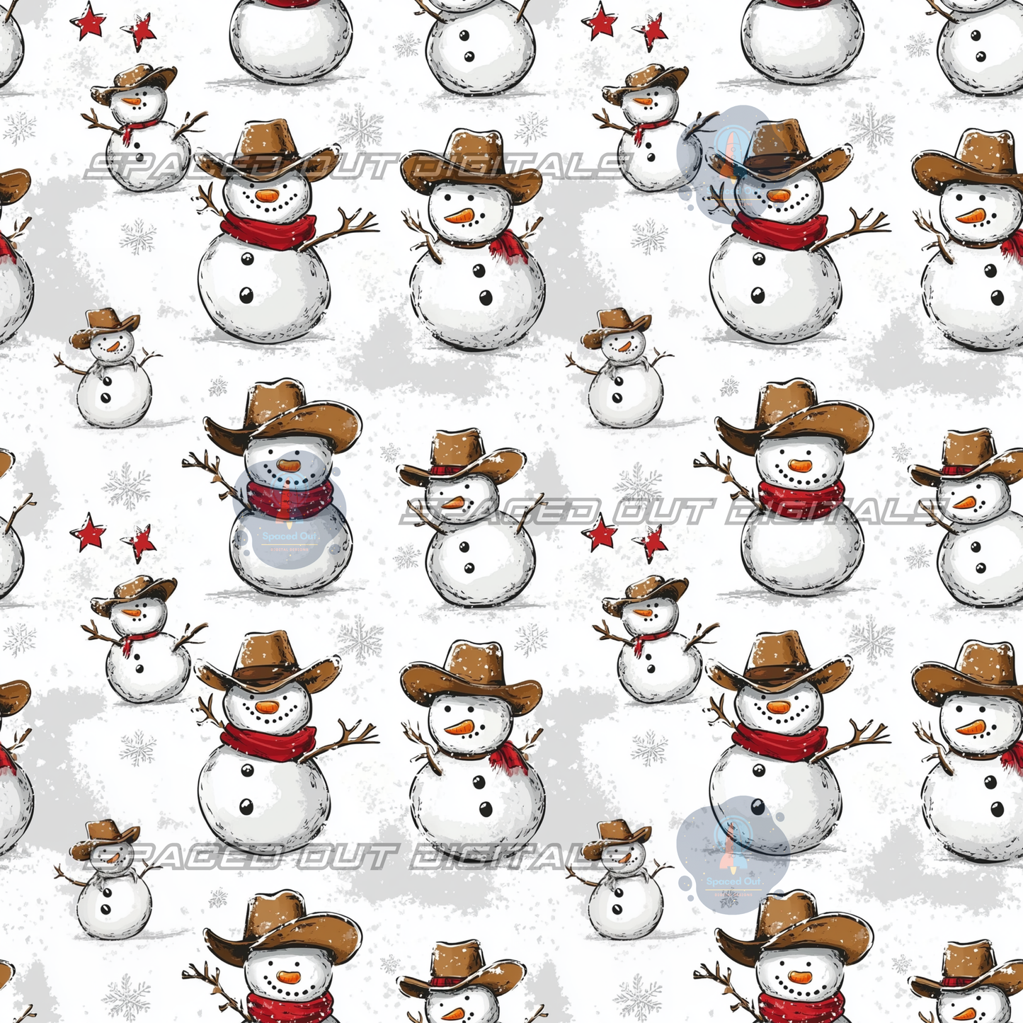 Cowboy Snowmen