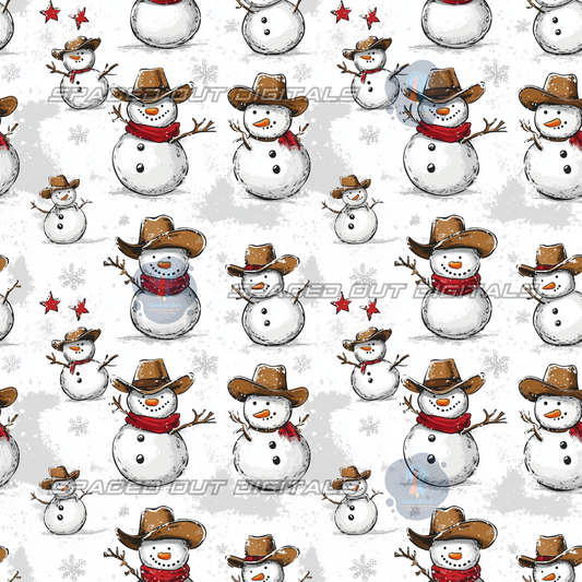 Cowboy Snowmen