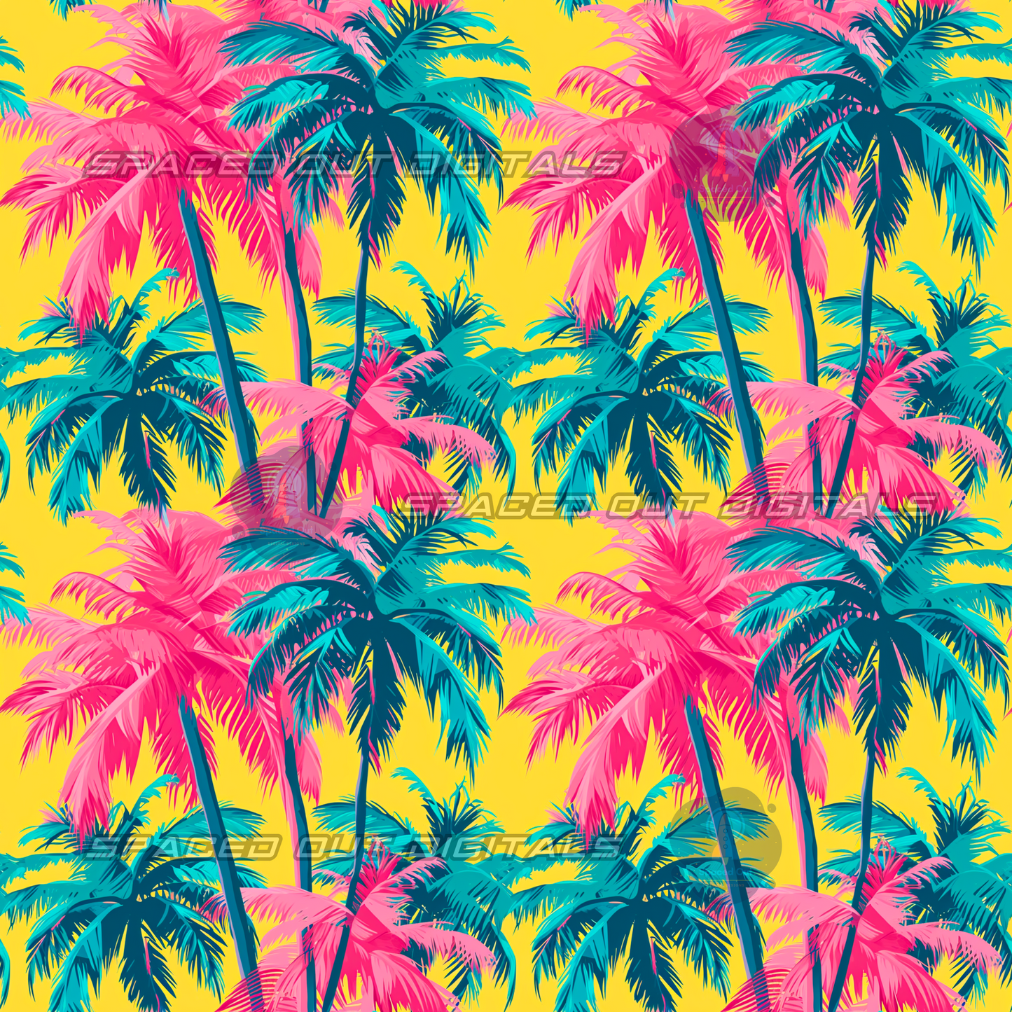 Neon Palm Trees