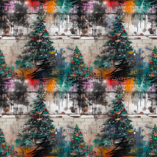 Graffiti Christmas Trees