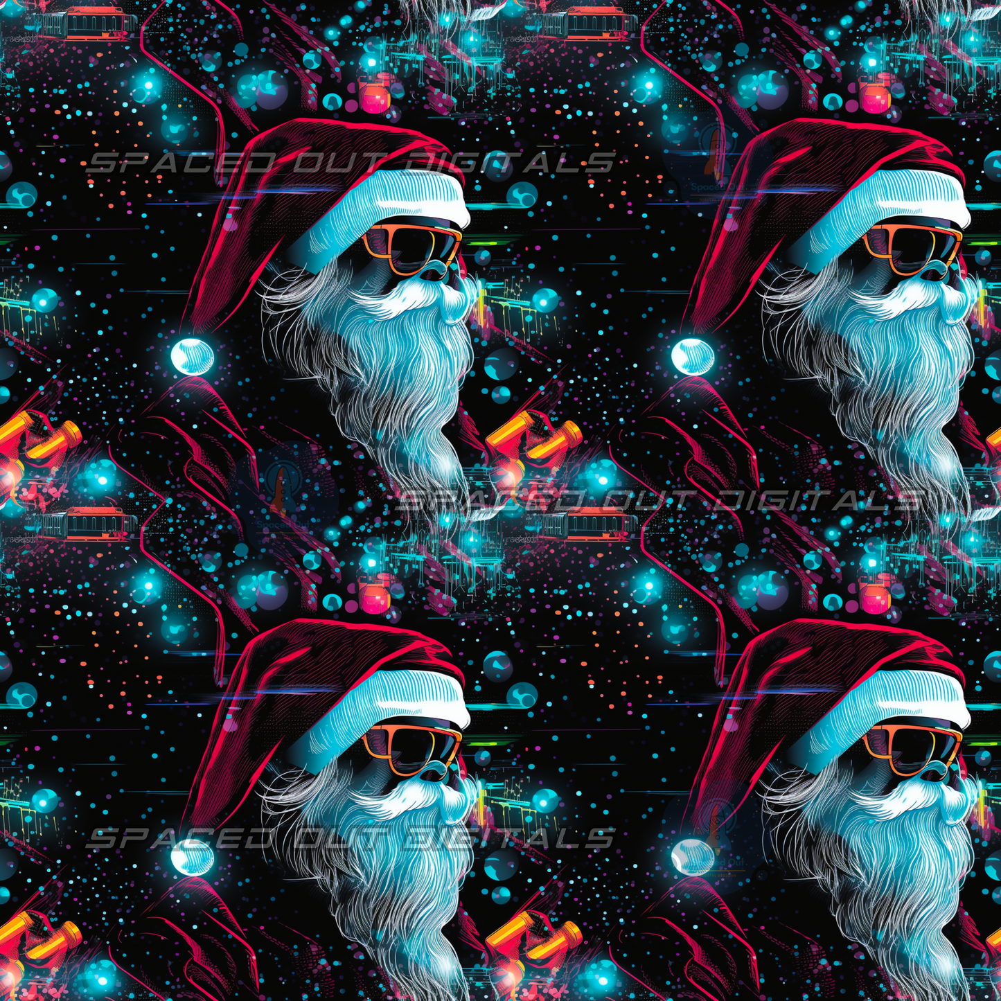 Neon Santa