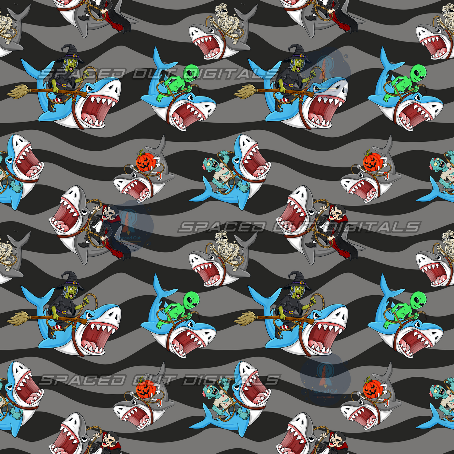 Halloween Sharks