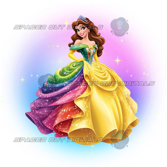 Rainbow Beauty Princess PNG