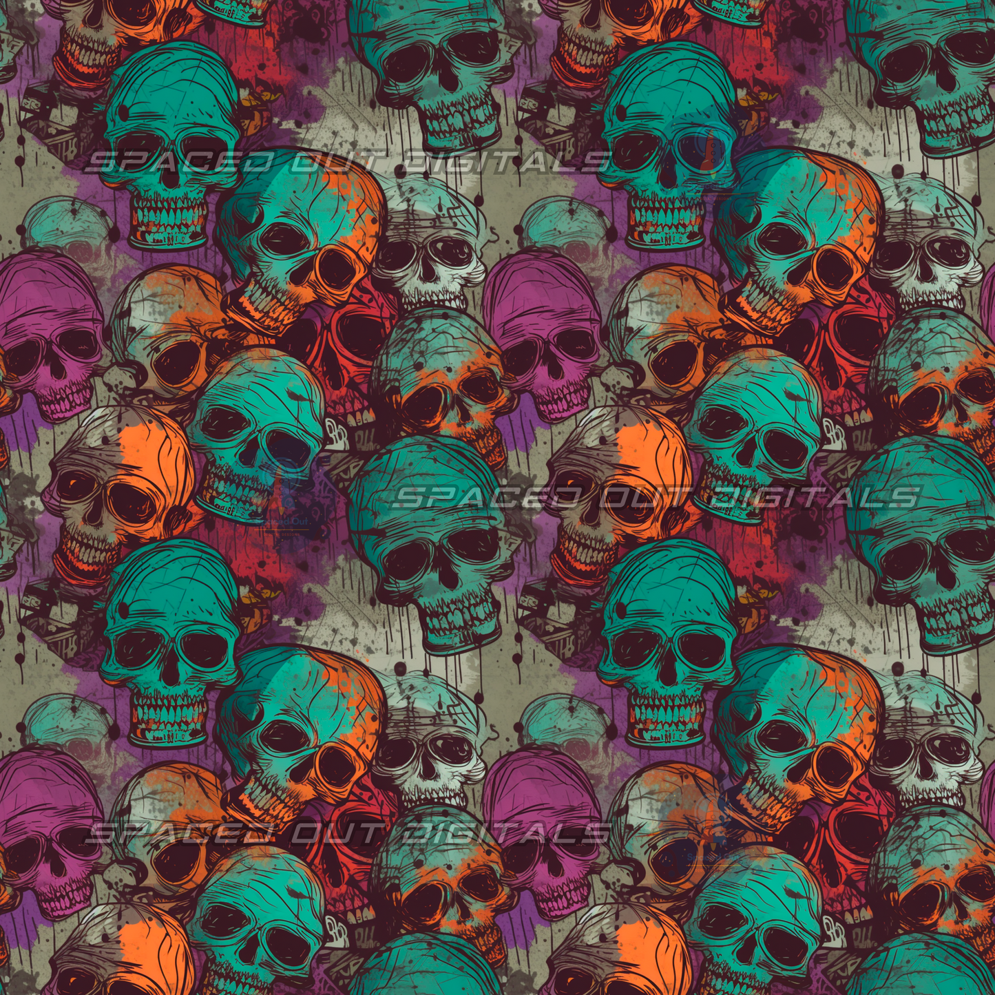 Graffiti Skulls