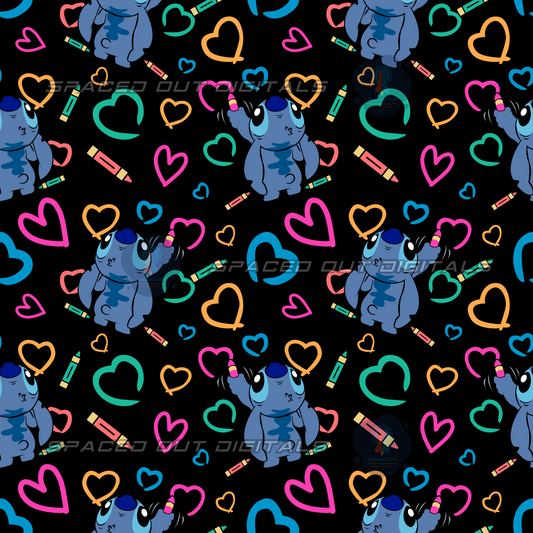 Blue Alien Hearts