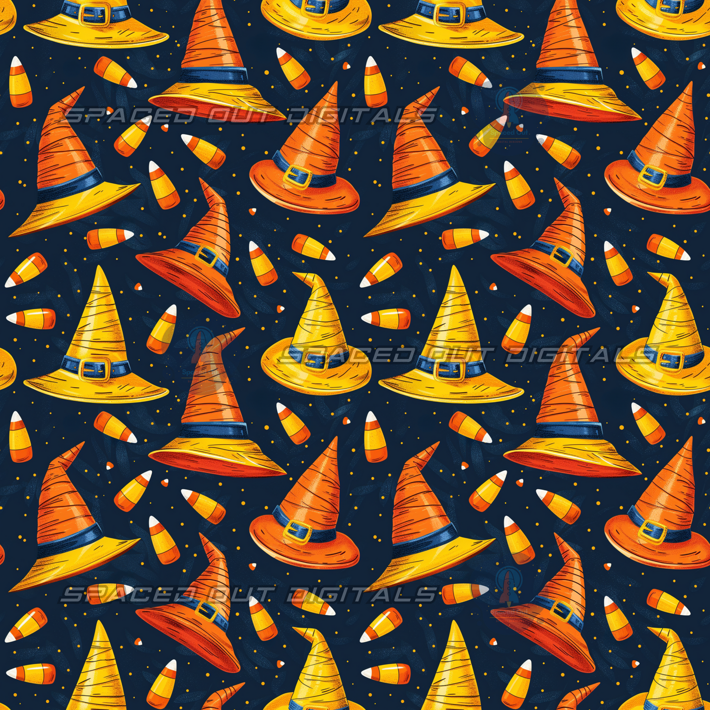 Candy Corn Witches Hats