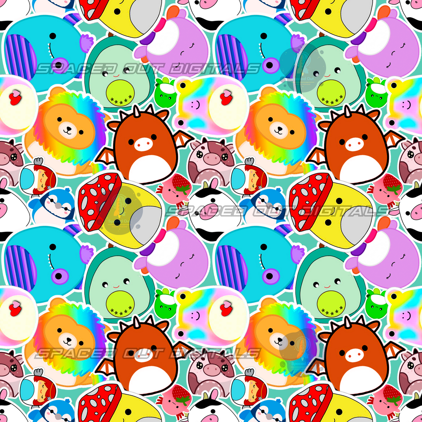 Squish Animals Stickers