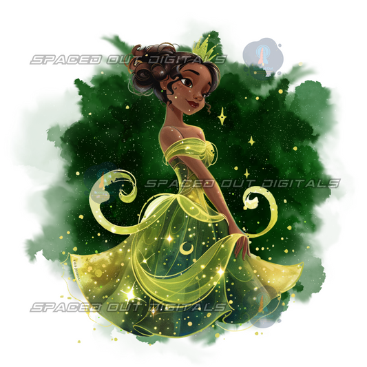 Frog Princess Glitter PNG