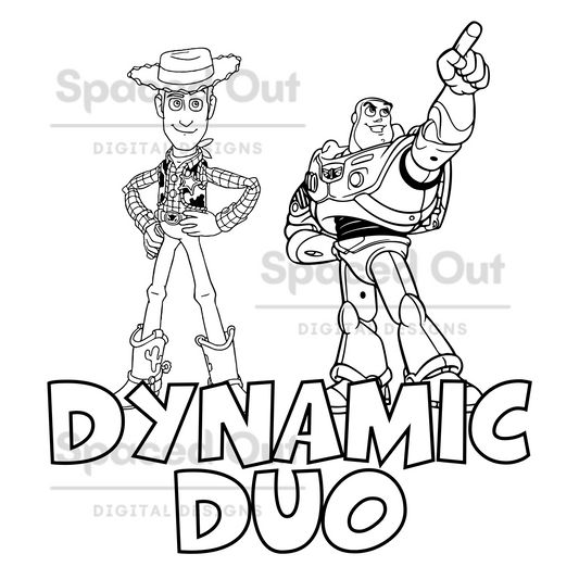 Dynamic Duo ColorMe PNG