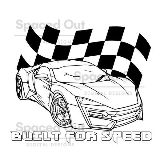Built For Speed ColorMe PNG