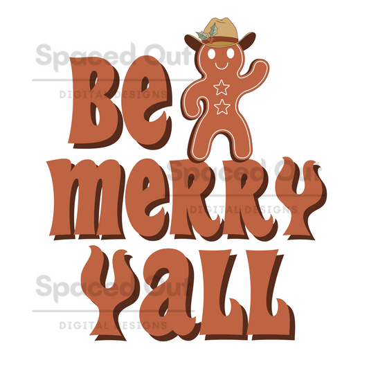 Be Merry Y’all PNG